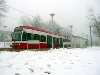 One of the Last  red & White Trams