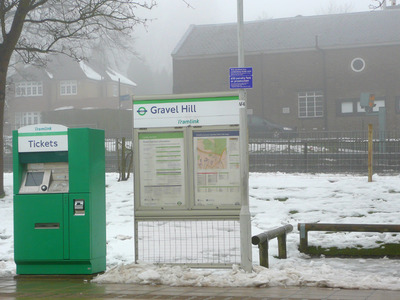 Gravel Hill Tram Stop Feb 09