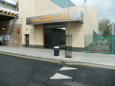 Haggerston Station Entrance