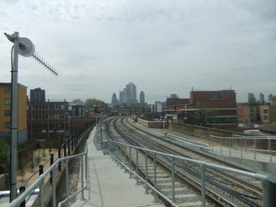 View from Hoxton Station  East London
