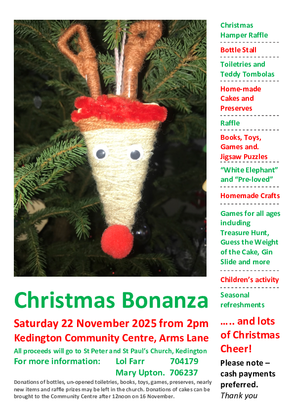 check stalls Christmas Bonanza 2025 poster