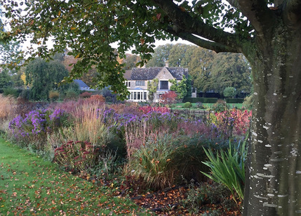The Grange - house and perennial border