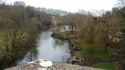 View over the weir