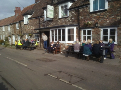 Resting after the Stanton Drew Walk