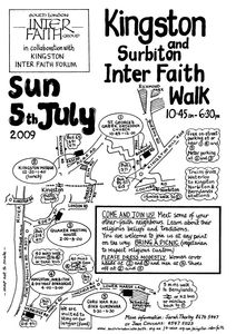 Route of the interfaith walk