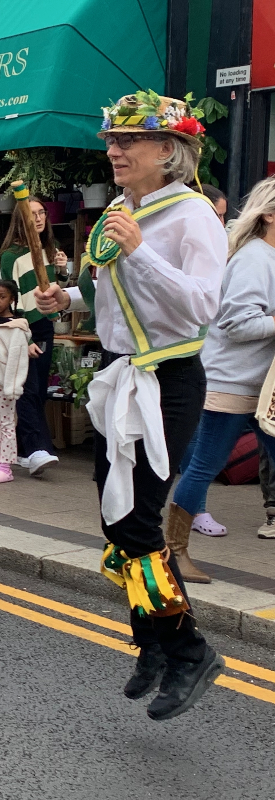 Kathy leaping Surbiton 2025