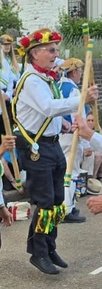 Laurie levitating Midsummer 2025