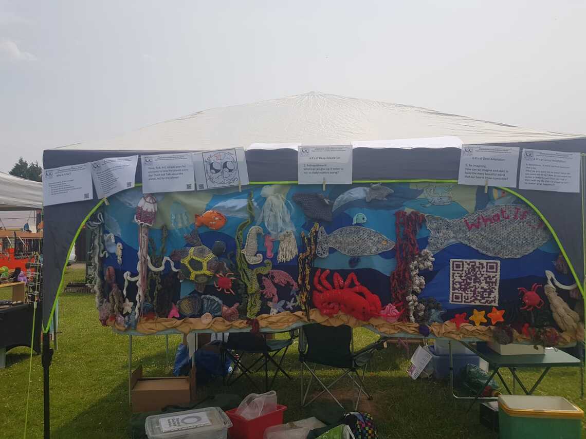 Knebworth Festival back of stall