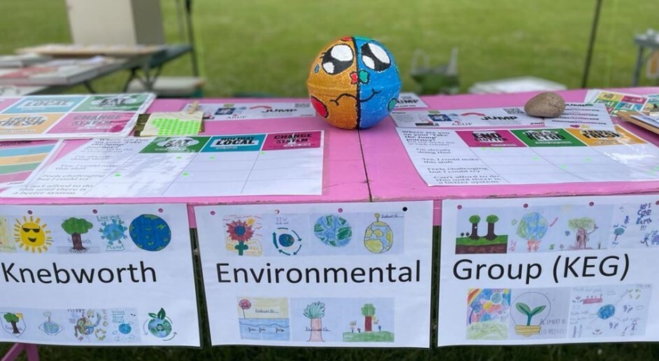 Knebworth Festival front of stall