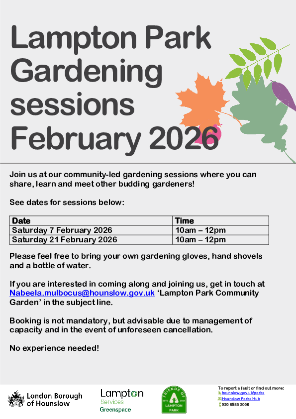 February Community Garden sessions 