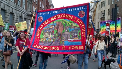 Lancaster & Morecambe NUT banner