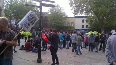 LATUC demonstration against 'NW Infidels', Preston, October 2015