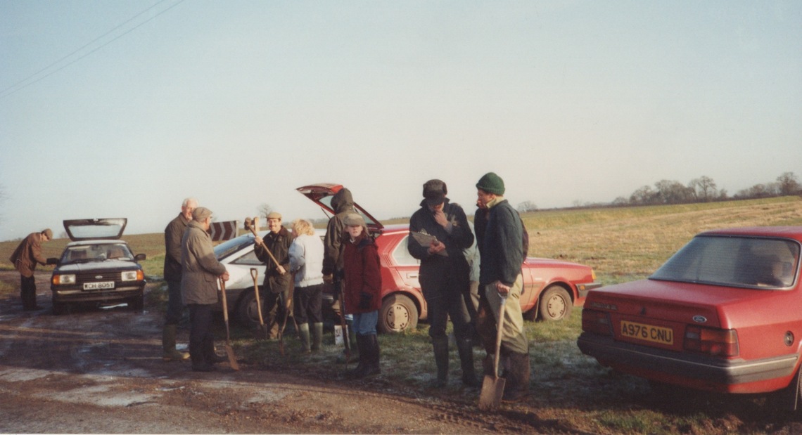 Preparations at Lawshall Green 5Dec1992