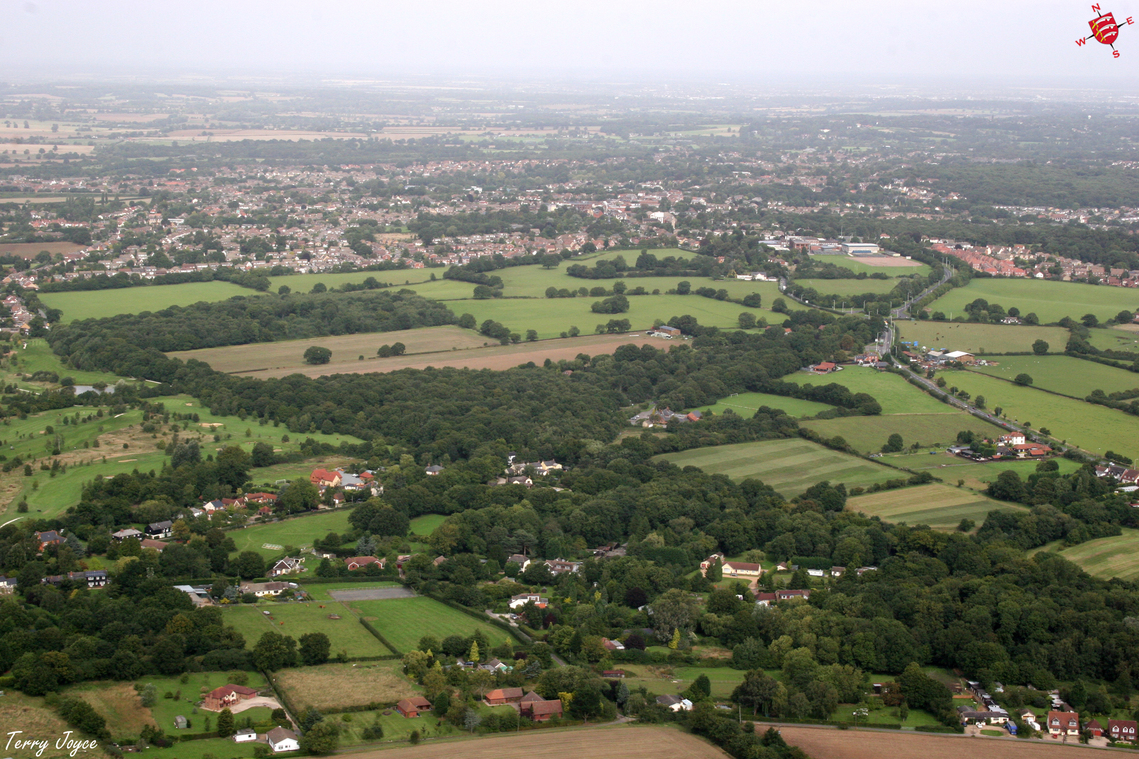 Aerial view of Little Burstead