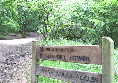 National Trust Leith Hill Tower sign