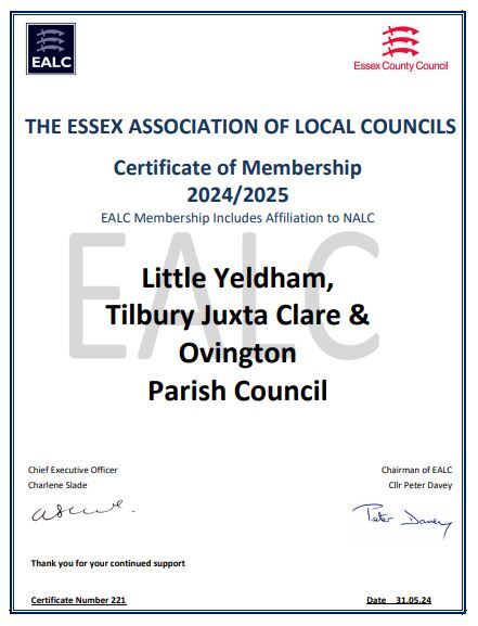 EALC Certificate of Membership 2024-2025