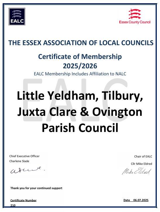 EALC Certificate of Membership 2025-2026