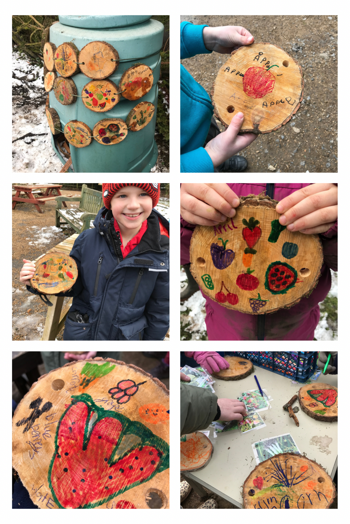 collage compost disc