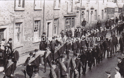104A - Berry Lane - Procession passing Towneley Road - Unknown
