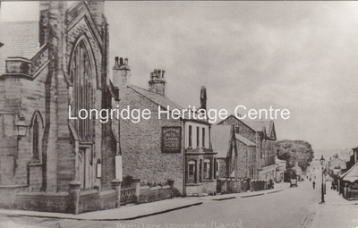 106A - Berry Lane - View downhill including the congregational church - 1940
