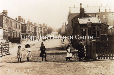 110A - Berry Lane - View uphill showing the level crossing - Unknown