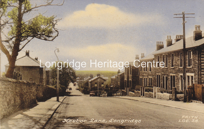 125A - Kestor Lane - Looking downhill from the corner with Fell Brow - 1950