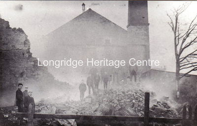 133B - Victoria Street - The bobbin mill on 8th November after the fire - 1906