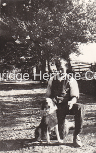 140B - Birks Brow - Fred Lawson with his dog Roy - Unknown