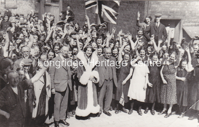 143A - Whittles Mill - The Cotton Queen with fellow workers on 24th June - 1939