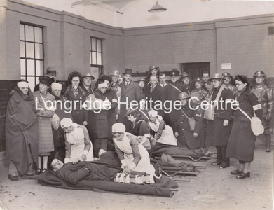 156 - Civil Defence Personnel - A combined services first aid exercise - 1940