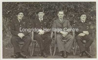 163B - Civil Defence Personnel - The four senior air raid wardens - 1940