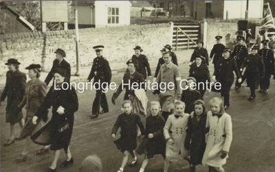 164B - Berry Lane - A civic parade passing the railway goods yard - 1940