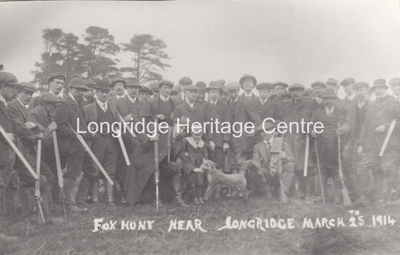 165A - Fox Hunt - Possibly taken on Longridge Fell March 25th - 1914