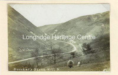 302B - Trough of Bowland - Boundary Stone Hill looking towards Lancaster - 1909