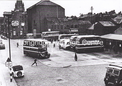 312C - Ribble Bus Station - Tithe Barn Street Preston - 1945