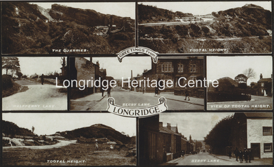 319 - Longridge Area - Postcard showing multi views of Longridge - 1928
