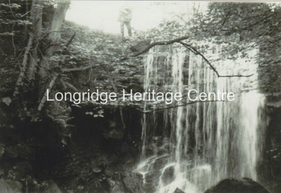 323C - Knowle Green - Waterfall two days after it collapsed in a flood - 1897