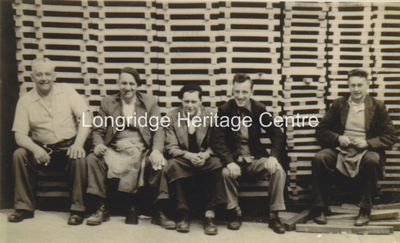 329C - Berrys Chair Works - 5 workmen taking a breather - 1960