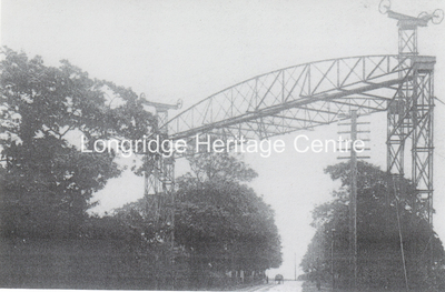 330B - Blackburn Road  (Lower Road) - View showing aerial ropeway in Hothersall - 1908