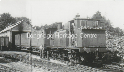339A - Whittingham Branch - Engine & passenger train - 1950