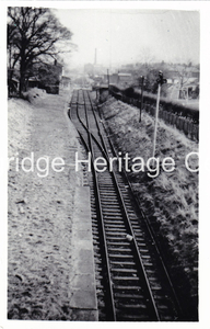 342A - Railway = Looking up line to Victoria Mill - Unknown