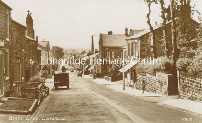377A - Berry Lane - Looking downhill from opposite The Limes - 1950