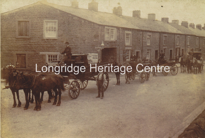 377B - King Street - A convoy of horse drawn wagonettes - Unknown