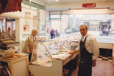406A - Co-op Butchers shop - Berry Lane with Frank and Nellie Wright - 1980