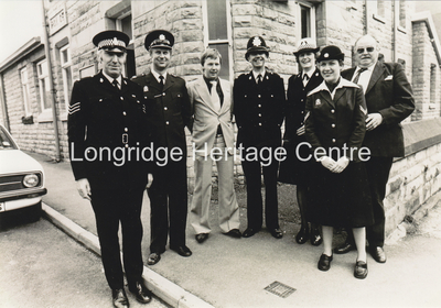 415B - Police Station  - A group photograph during a visit by Dutch Police officers - 1979