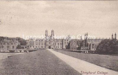 421B - Stonyhurst College - View of college at Hurst Green - 1905