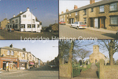 425A - Multi View postcard of Longridge - Views of Longridge - 1990
