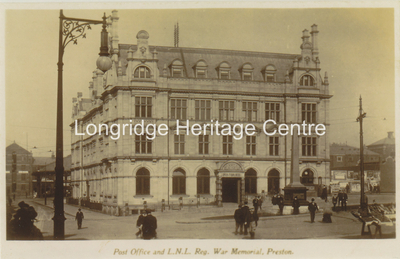432A - Preston Central Post Office - The Loyal North Lancs Regiment Memorial - 1910