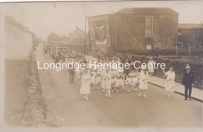 446B - Higher Road - Church Procession en route to Tootle Height - 1930