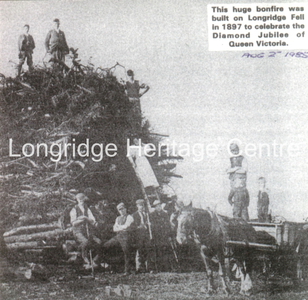 448B - Tootle Height - Bonfire celebrating Queen Victoria Golden Jubilee - 1897